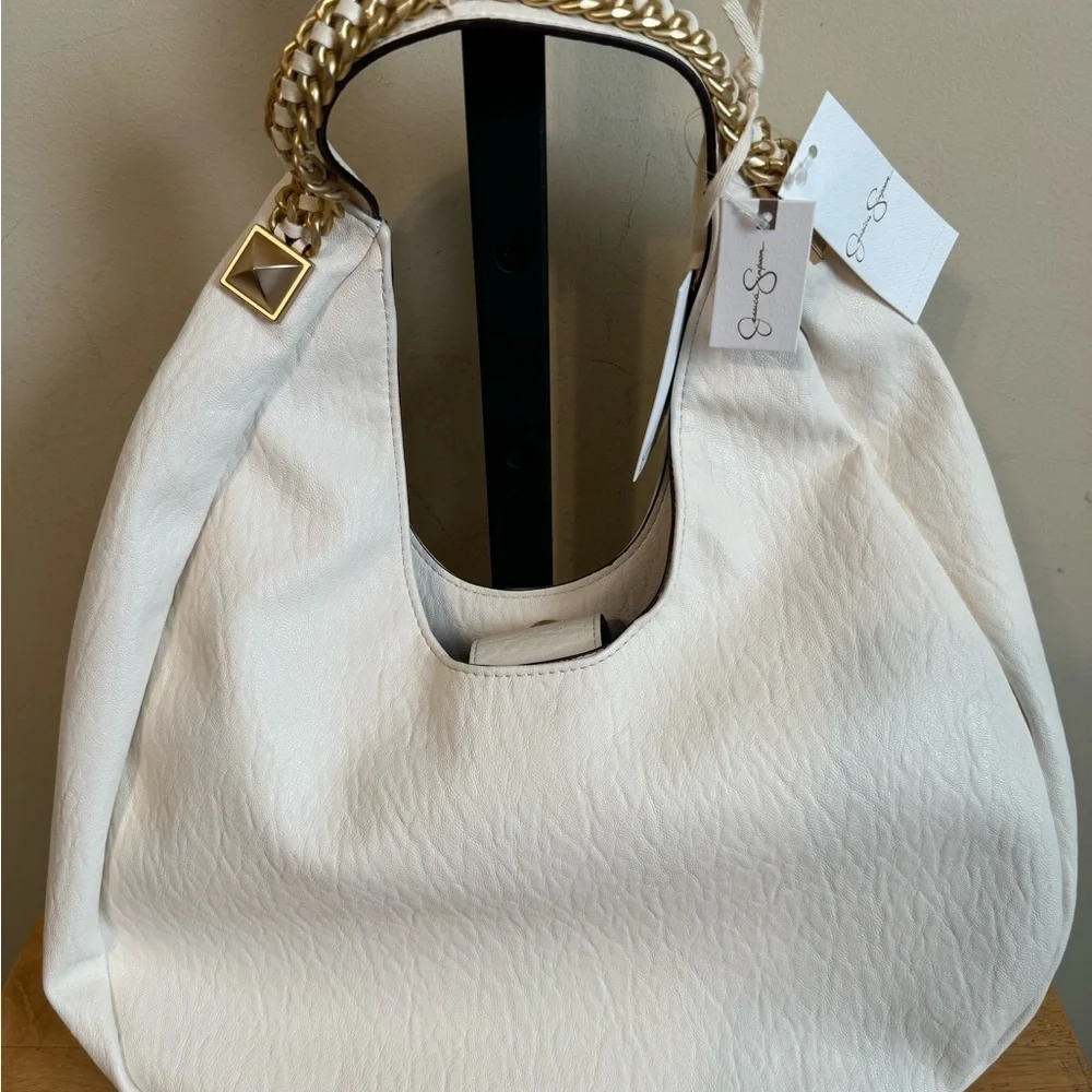 Jessica Simpson Adalee White Hobo Bag